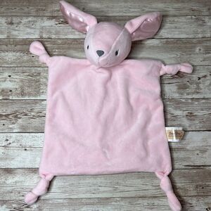 Dan Dee Collectors Choice Kangaroo Bunny Lovey Brown Pink Knotted Corners Rattle